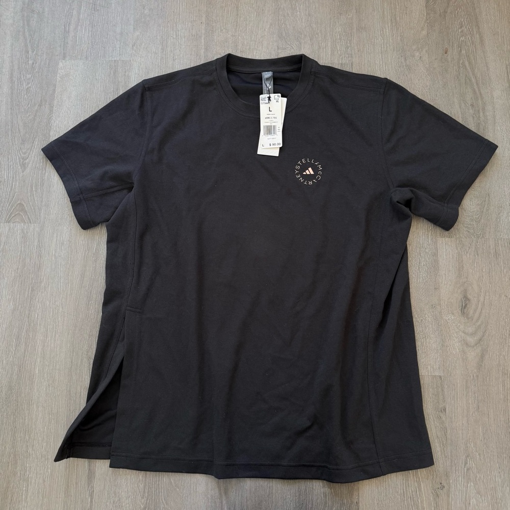 Stella McCartney X Adidas Black Crew Neck T-Shirt nwt